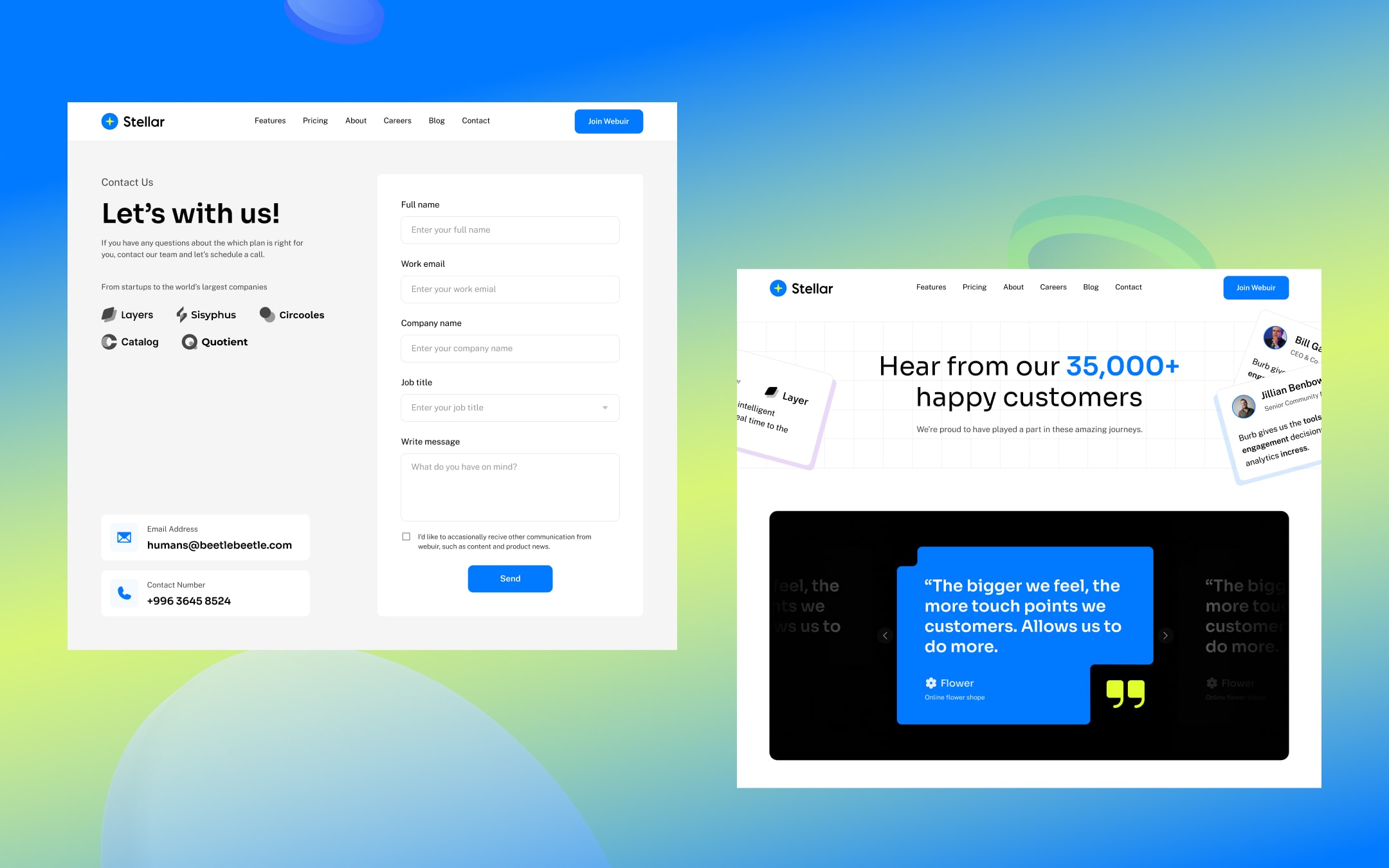 Stellar Startup HTML5 Responsive Website Template